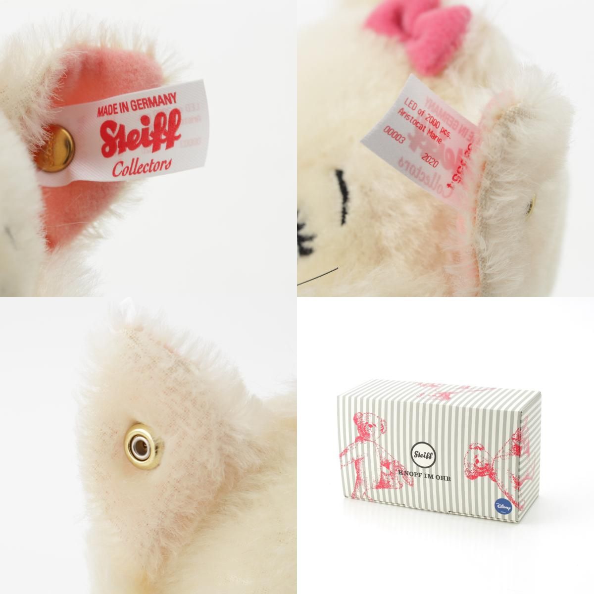 シュタイフ ディズニー 2020年限定 モヘア おしゃれキャット マリー