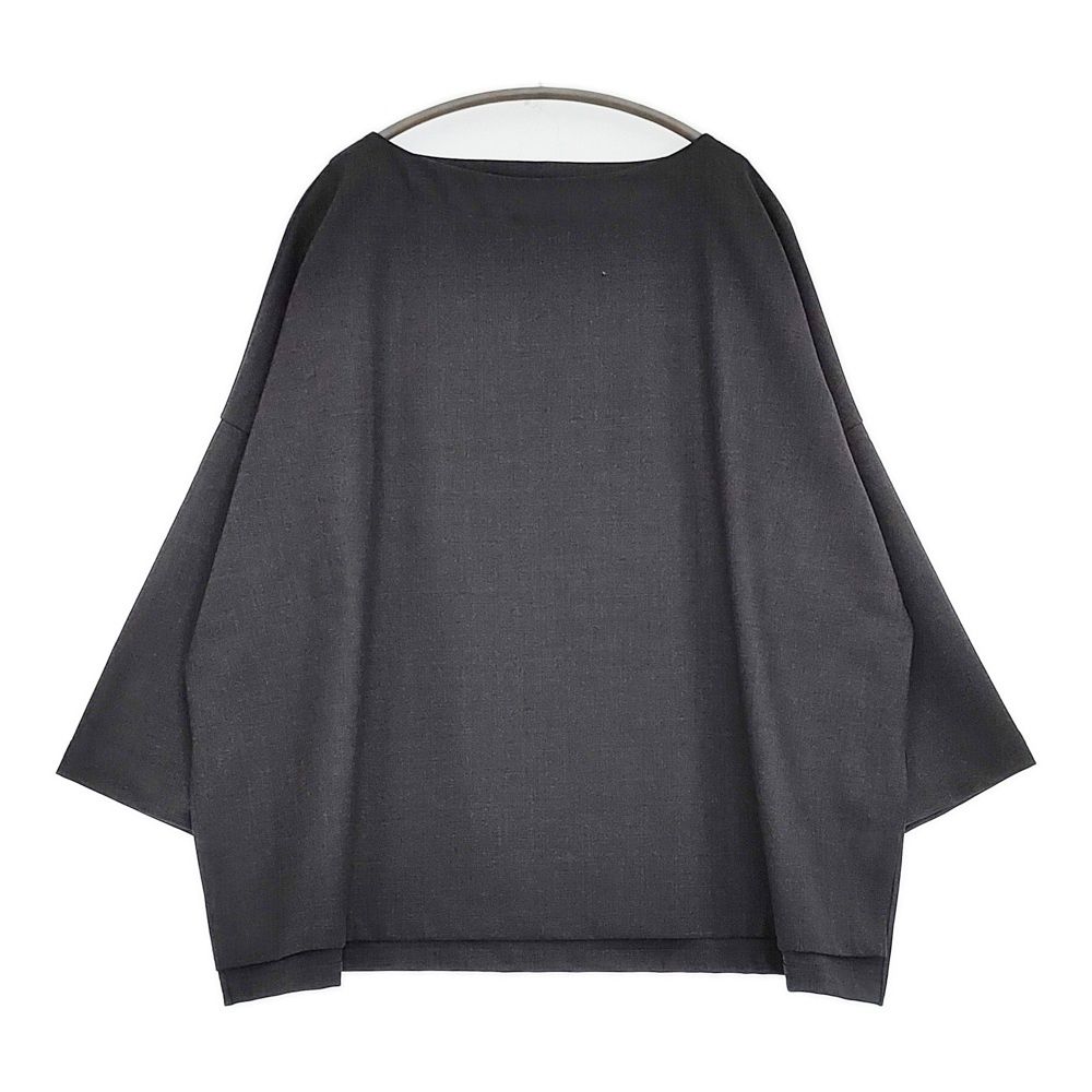 JOURNAL STANDARD LUXE ミルドツイル ボートネックブラウス 定17600円 24AW Cグレー レディース ジャーナル ラックス 5-0902T♪