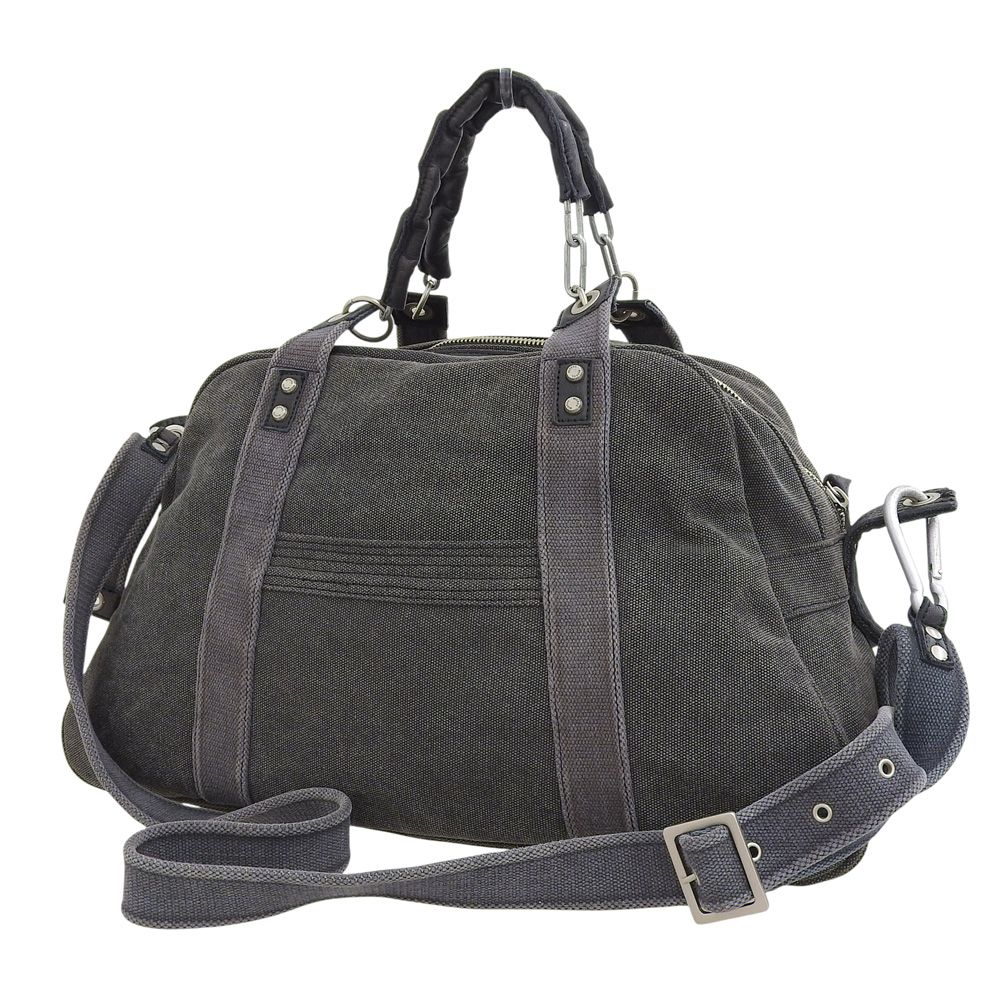 ディーゼル DIESEL Y2Kヴィンテージ アイテム キャンバス レザー 2way ショルダー クロスボディ ボストンバッグ カラビナ ユニセックス