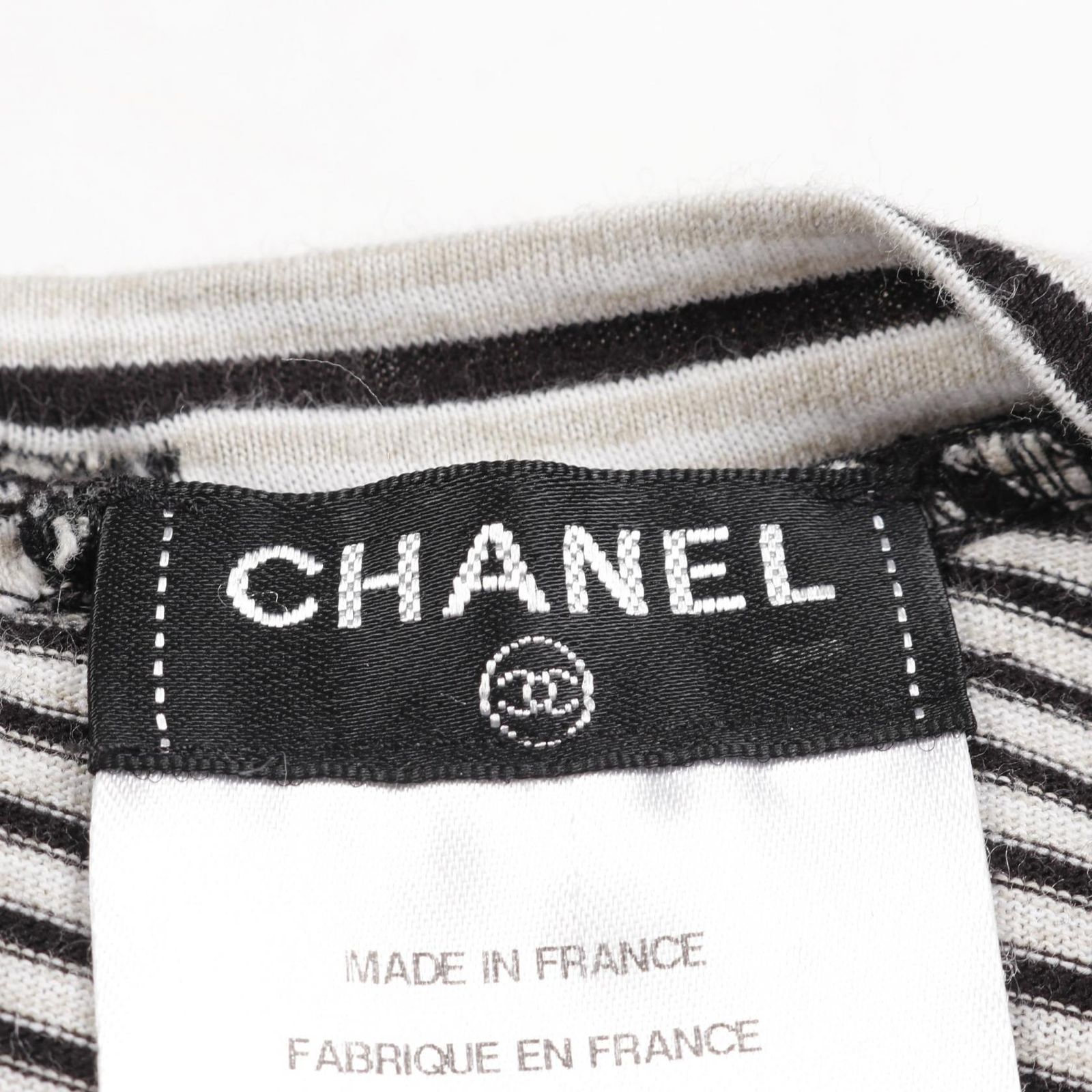【CHANEL】ココビーチ サマーカットソー ココマークボタン CHANEL ココマーク サマーニット カットソー Tシャツ 半袖