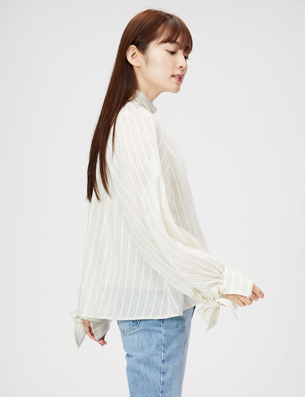 【返品無料可能】 人気商品 フレイ アイディー ボリュームシアーブラウス FWFB221069 レディース 何でも揃う。