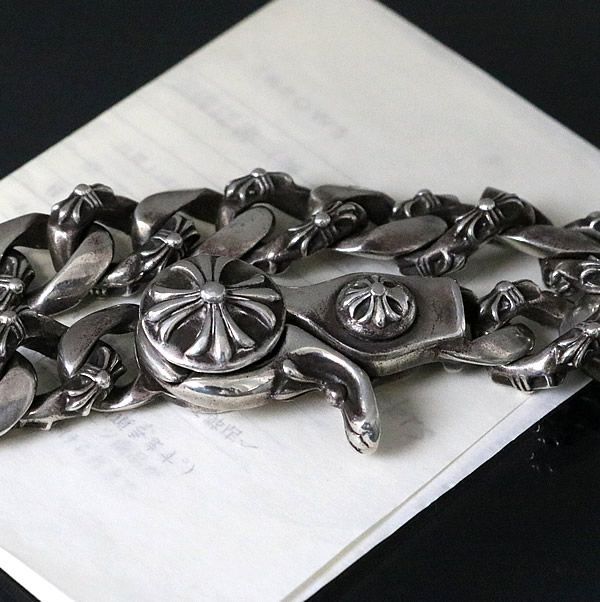 値下げしました‼️クロムハーツtype ファンシークリップブレス CHROME HEARTS クロムハーツ ファンシー チェーンクリップ