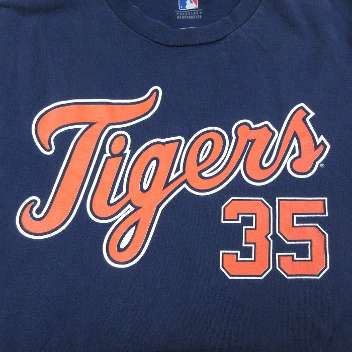 バーランダー ＃35 Tシャツ タイガース時代 XL/古着 半袖 Tシャツ メンズ MLBデトロイトタイガース