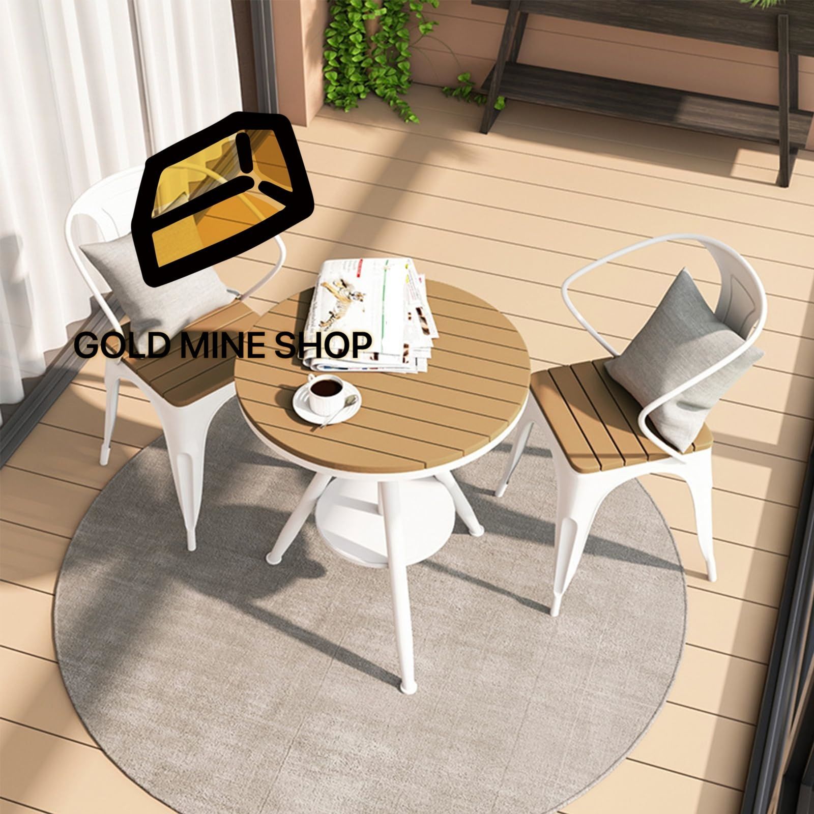 新品　ガーデンファニチャー　ガーデンチェア　ガーデンテーブル　3点セット ガーデンテーブルセット ラタン調 3点セット おしゃれ ガーデン