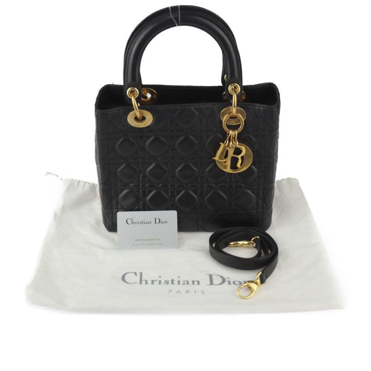 Christian Dior クリスチャンディオール ハンドバッグ ラムスキン 