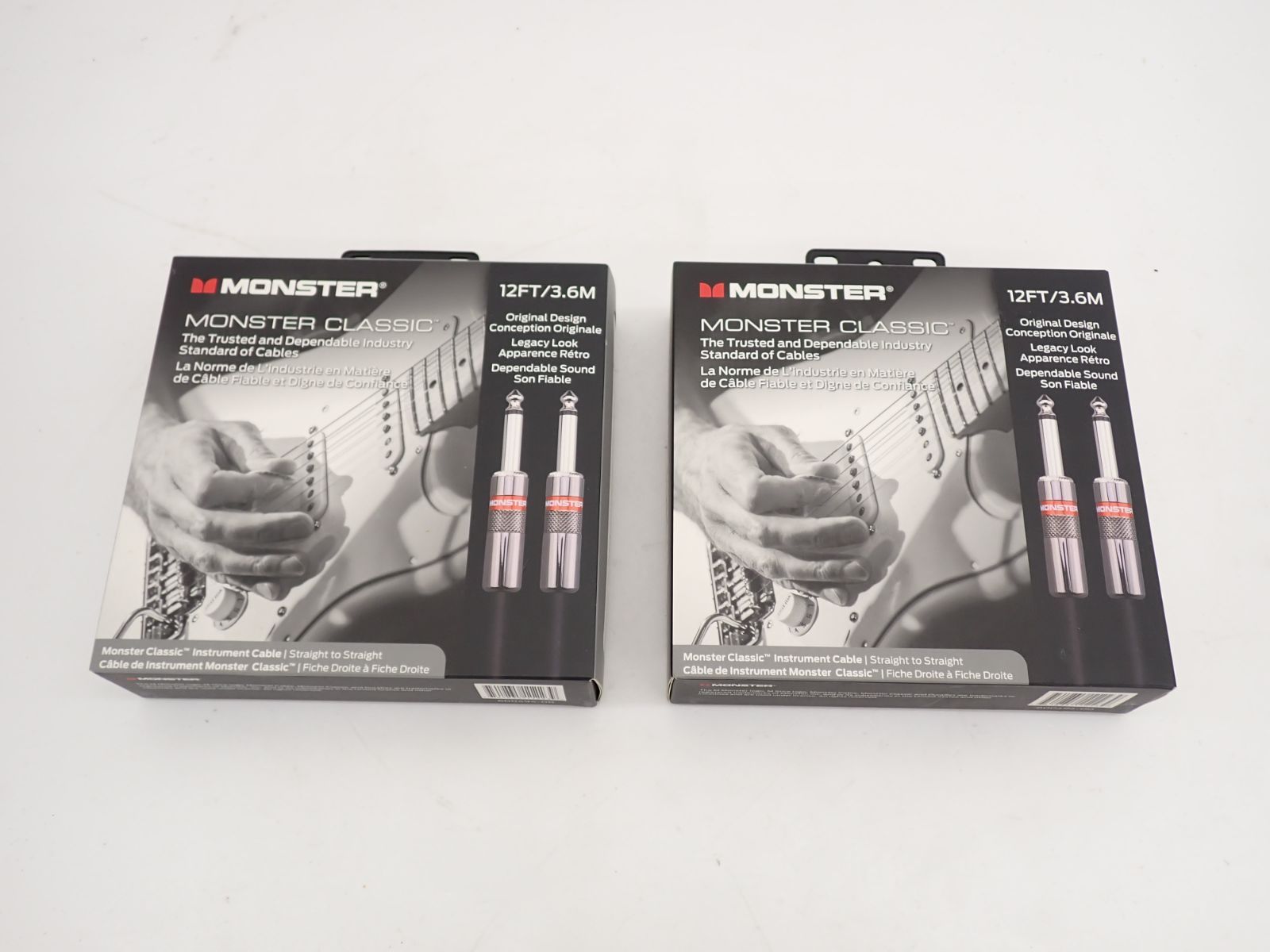 ∽ 未開封品 MONSTER CABLE モンスターケーブル Monster Classic 12FT|3.6ｍ 2個セット