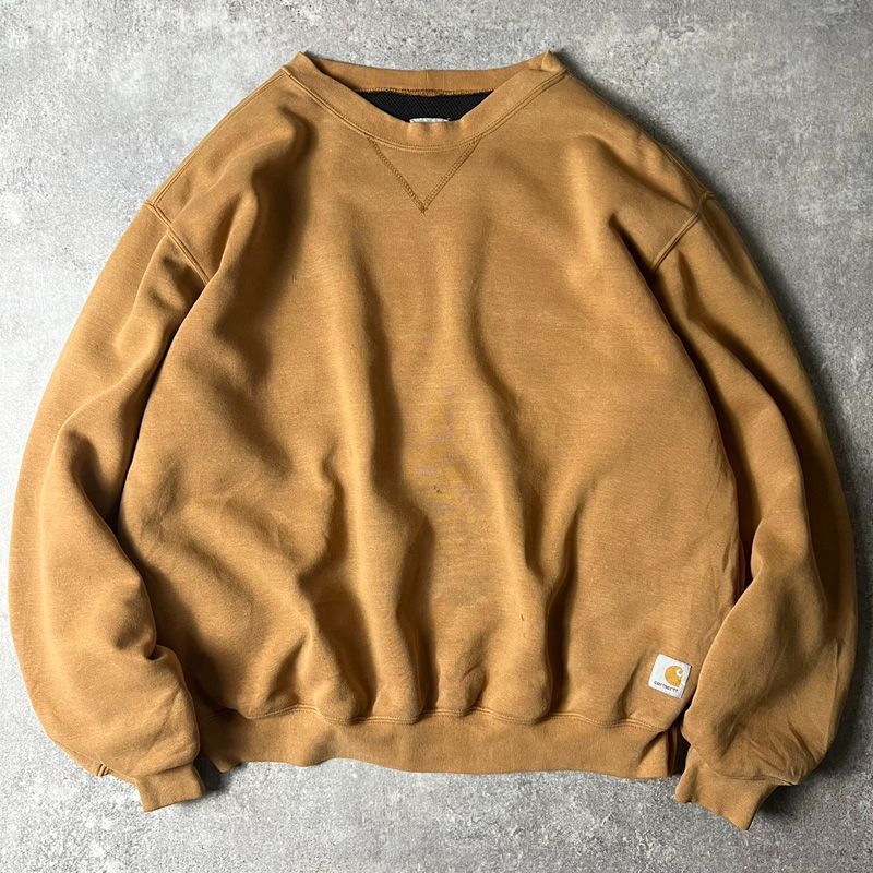 雰囲気系 90s Carhartt サーマル ライナー付き 前V スウェット 雰囲気系 90s Carhartt サーマル ライナー付き 前V スウェット
