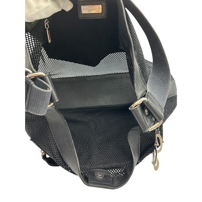 美品✨✨　DOLCE &GABBANA レザー ショルダーバッグ メッシュ DOLCE＆GABBANA ドルチェ＆ガッバーナ メッシュ ショルダー
