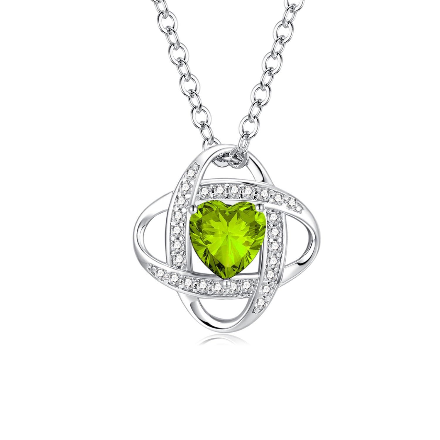 在庫 誕生日 クリスマス ジュエリー プレゼント 女性 プラチナメッキ S925 シルバー 終わりの愛 コンセプト ラッピング用品付 12ヵ月 レディース ネックレス 誕生石 AGVANA