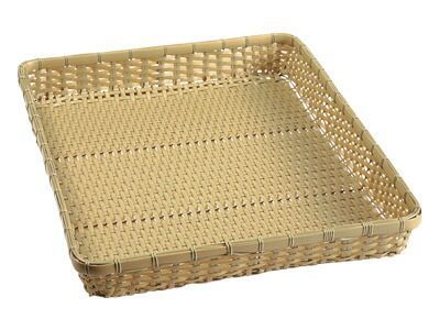 樹脂かご ダンベイ 深 白 60号 竹かご 角盆 樹脂 ざる かご 樹脂カゴ 樹脂籠 業務用