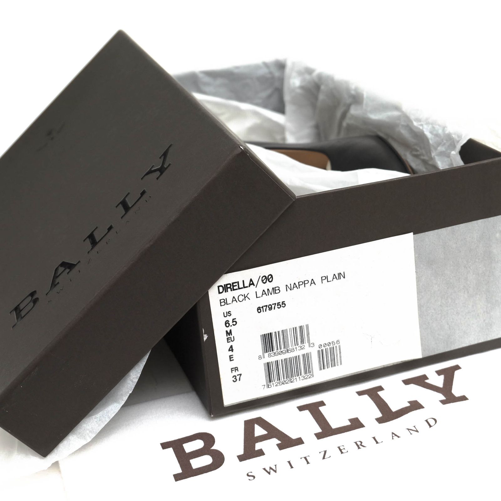 バリー／BALLY パンプス シューズ 靴 レディース 女性 女性用レザー 革 本革 ブラック 黒  DIRELLA プレーントゥ