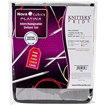 Nova Cubics Platina Interchangeable Deluxe Set by Knitter's Pride