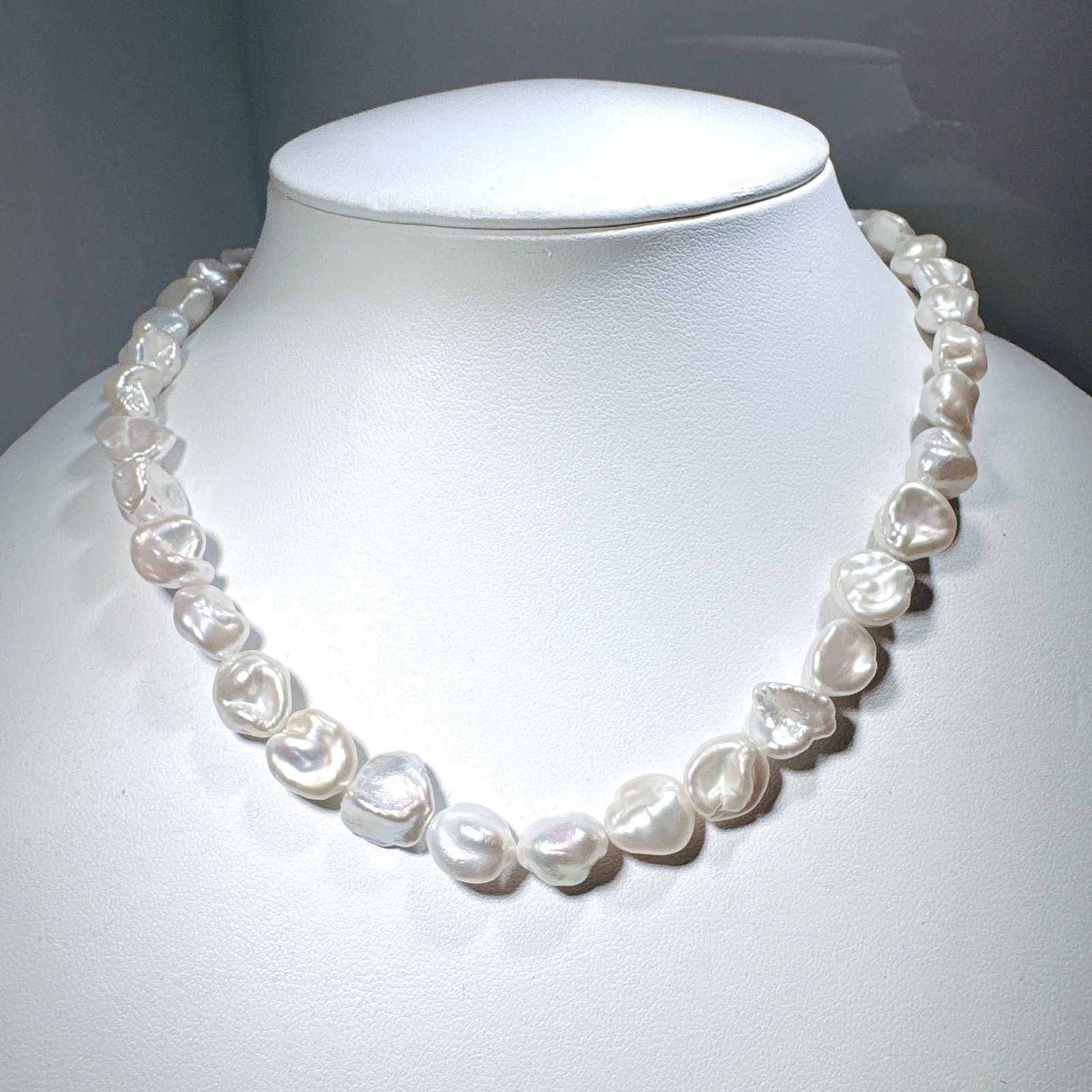 淡水バロックパールネックレスNO25-1856