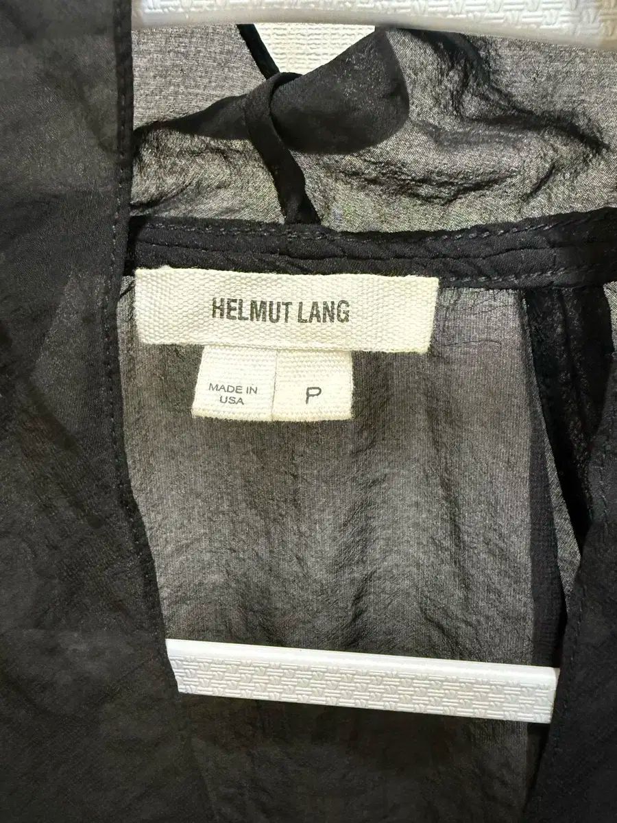 Helmut Lang ヘルムート ラング 黒 シースルー ブラウス P サイズ