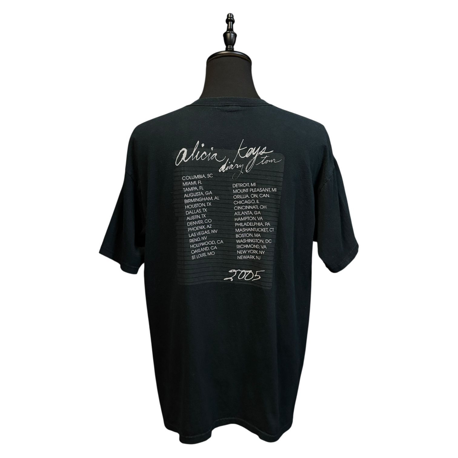 Alicia Keys Vintage T-shirt from The Diary of Alicia Keys Tour