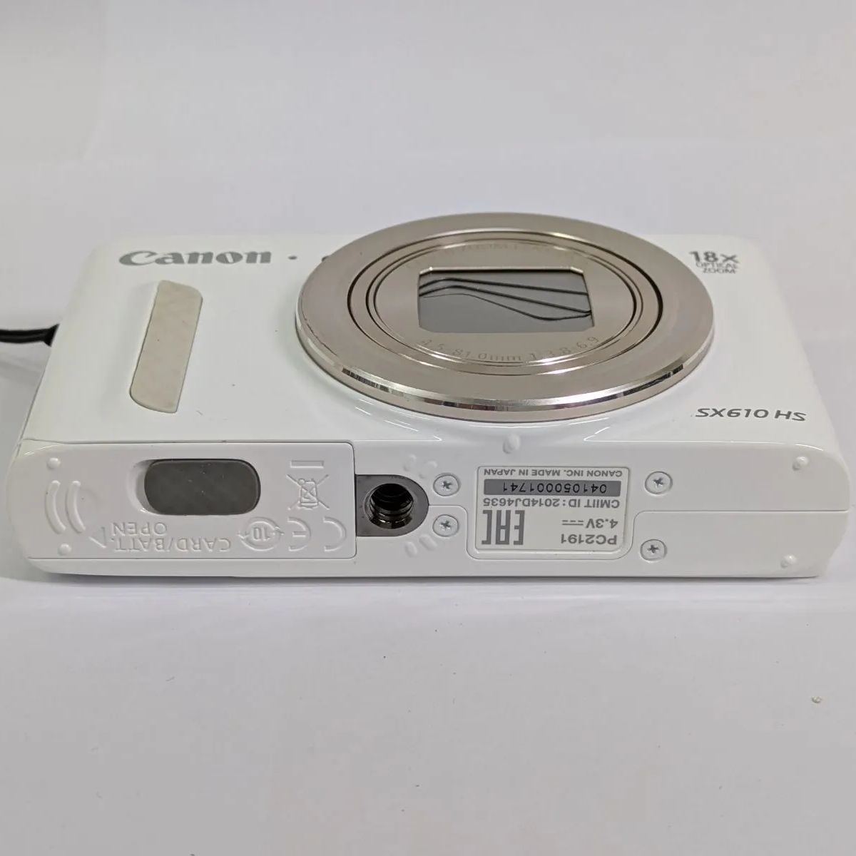 美品！ Canon デジタルカメラ PowerShot SX610 HS ホワイト 光学18倍 