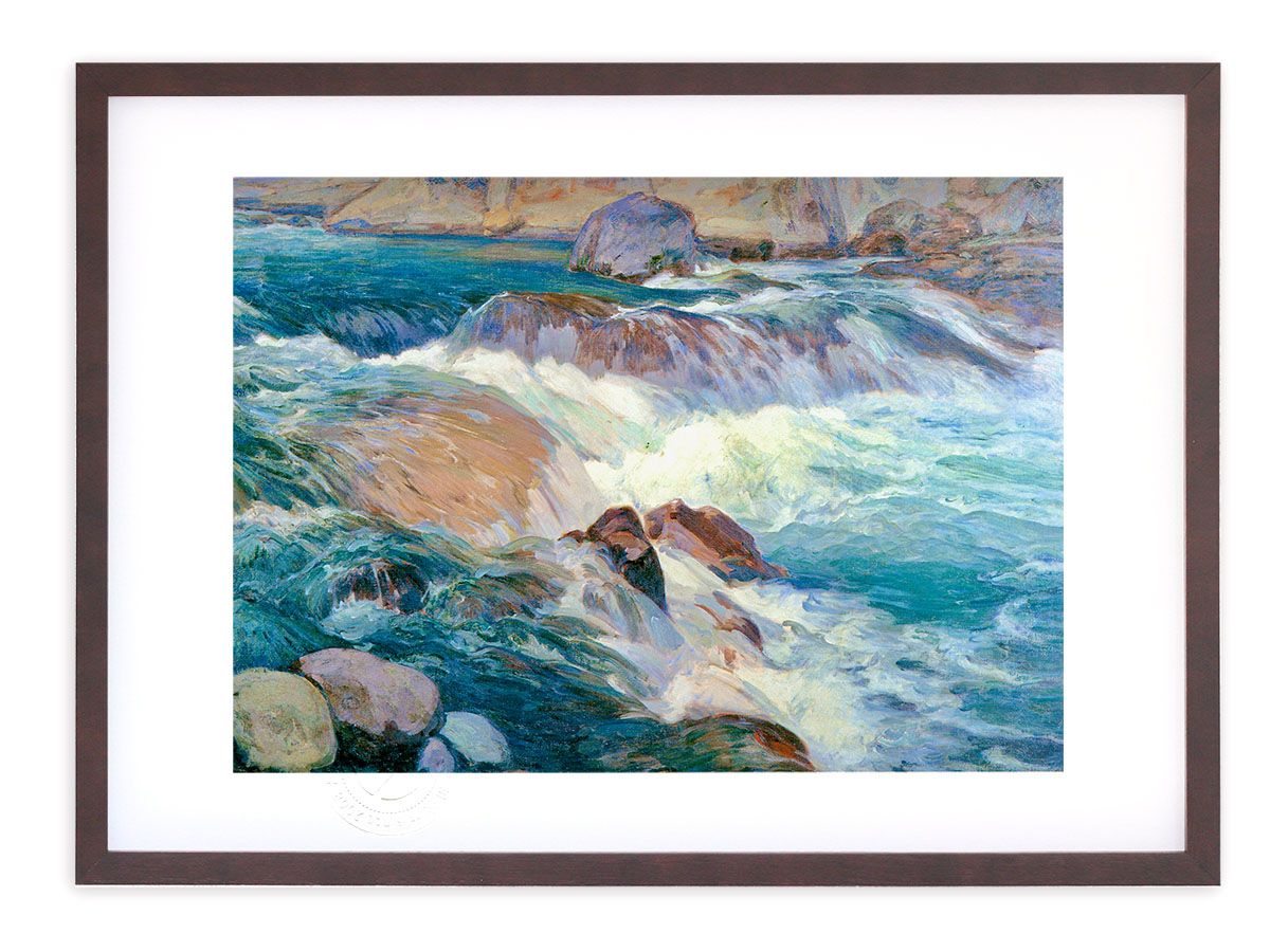 本間武男 『美笛の春』 シルクスクリーン - 北海道画廊 本間武男 海峡