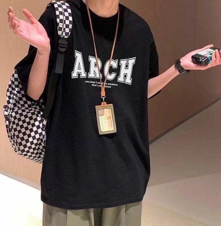 前面プリント 半袖Tシャツ ユニセックス ブラック 新品未使用