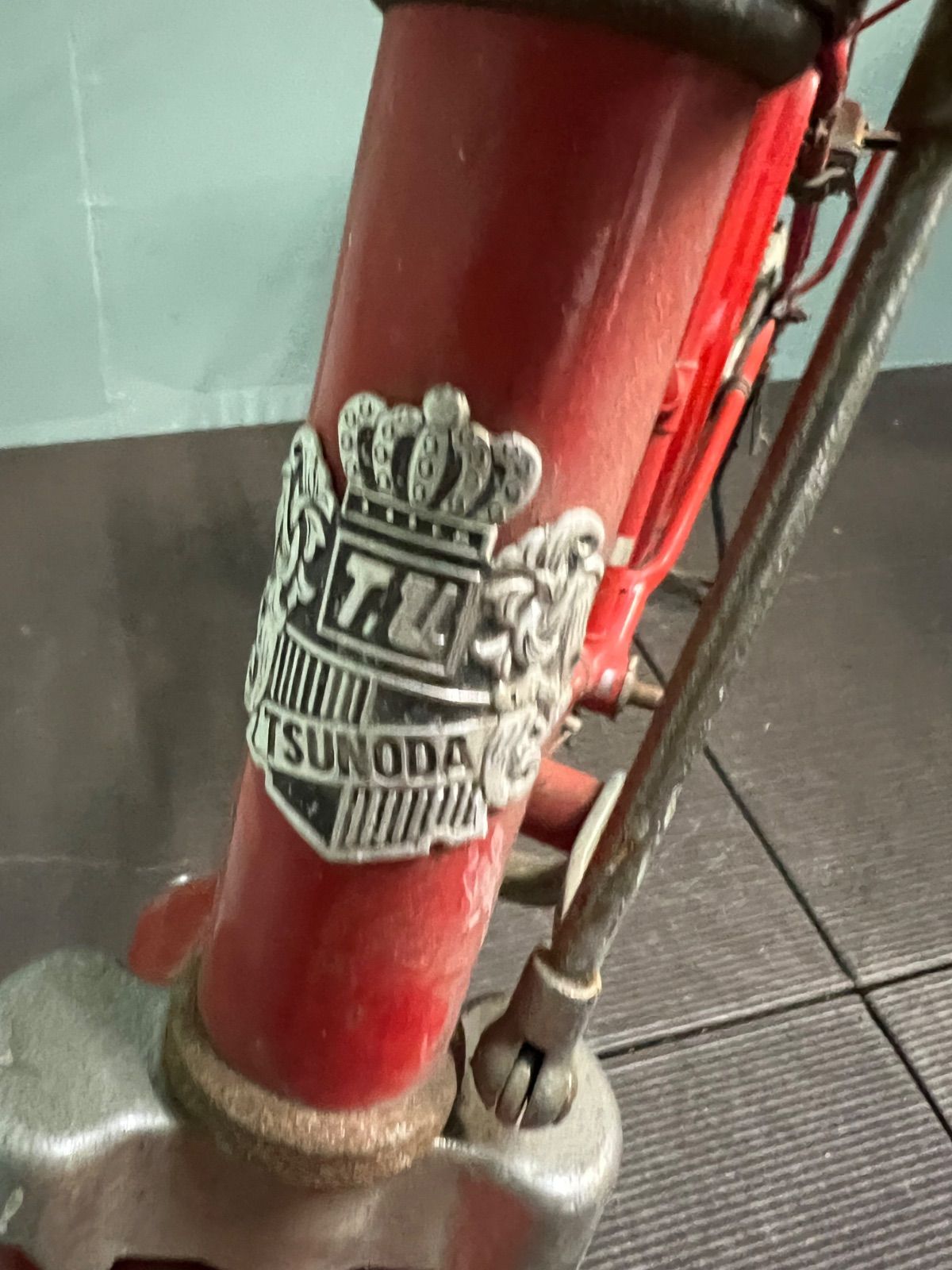 ⭐︎ ツノダ ヴィンテージ 自転車 昔 自転車 赤 - メルカリ