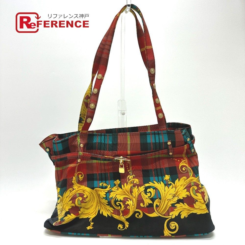 VERSACE バロック柄 ショルダーバッグ VERSACE ヴェルサーチ ショルダーバッグ バロック柄 コットン