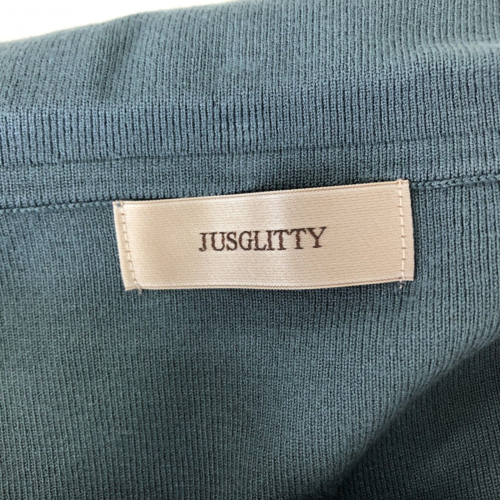 JUSGLITTY】ジャスグリッティー グリーン 緑 レディース 長袖トップス 