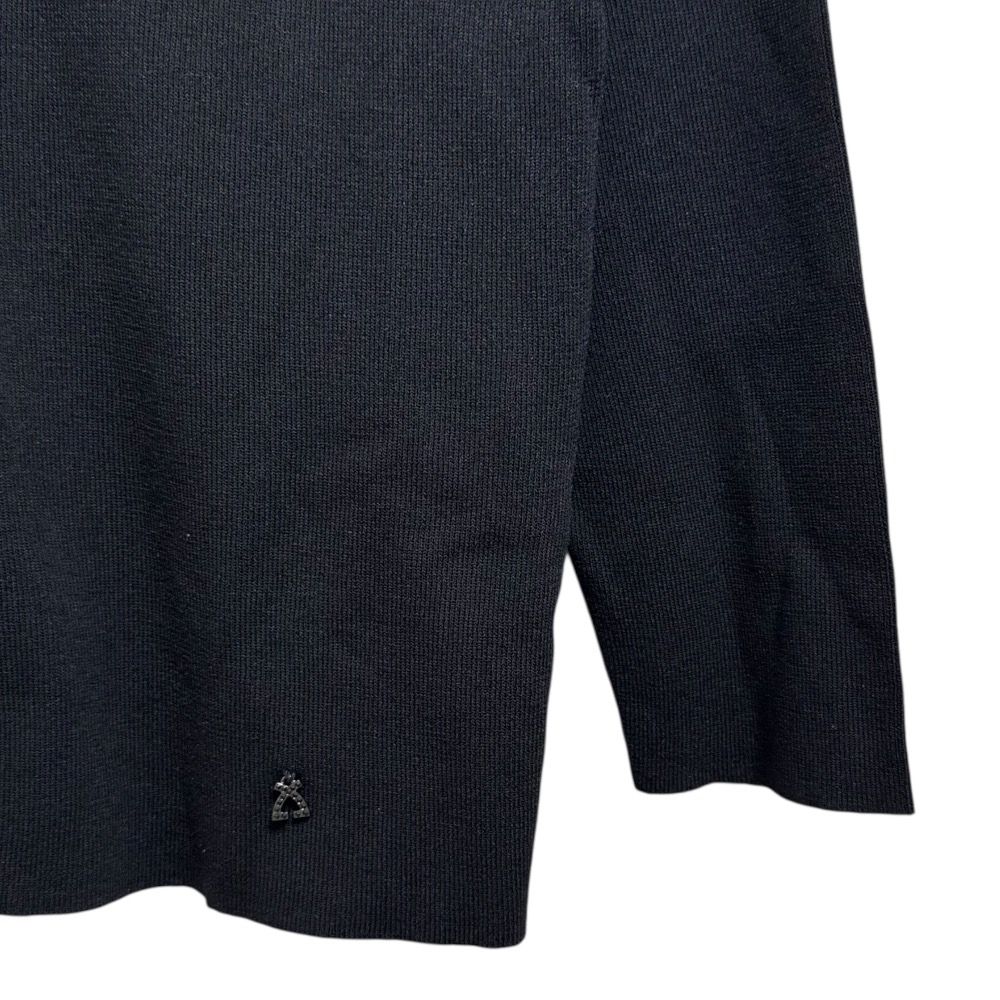 美品 LEONARD FASHION レオナール ラインストーン装飾 長袖