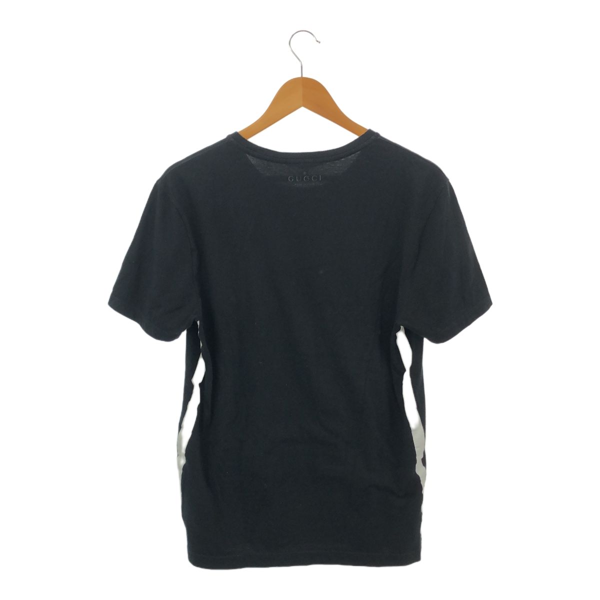GUCCI グッチ 無地Tee 半袖Tシャツ ブラック 黒 サイドライン 
