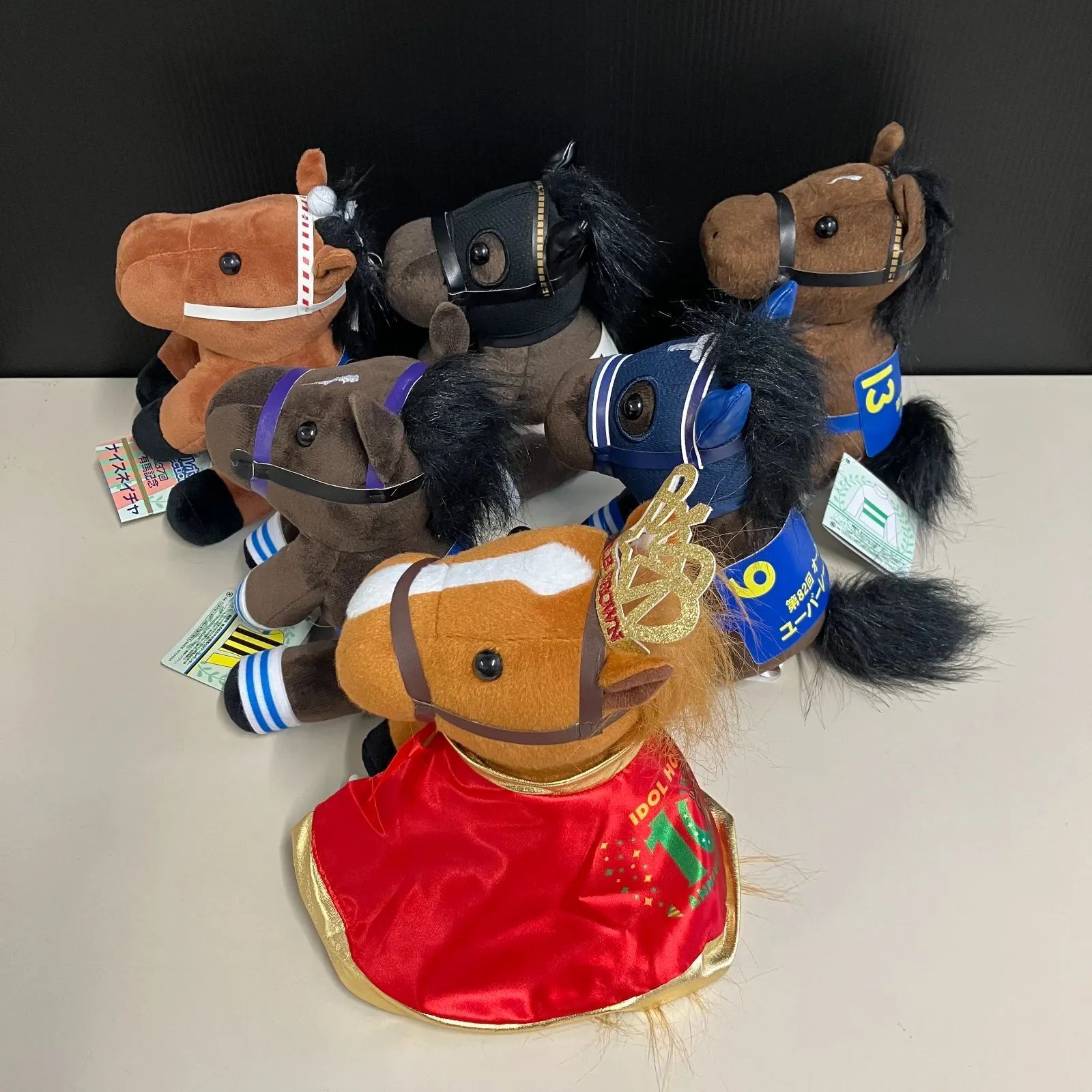 競馬ぬいぐるみ 6体セット サラブレッドコレクション 競走馬 ぬいぐるみ 6体まとめ売り