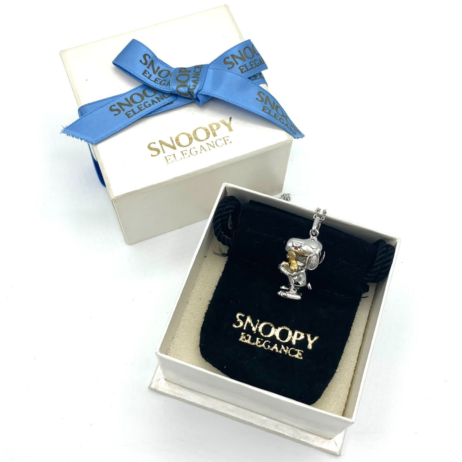 ▽【美品】SNOOPY ELEGANCE スヌーピー シルバー SV925 ネックレス 箱