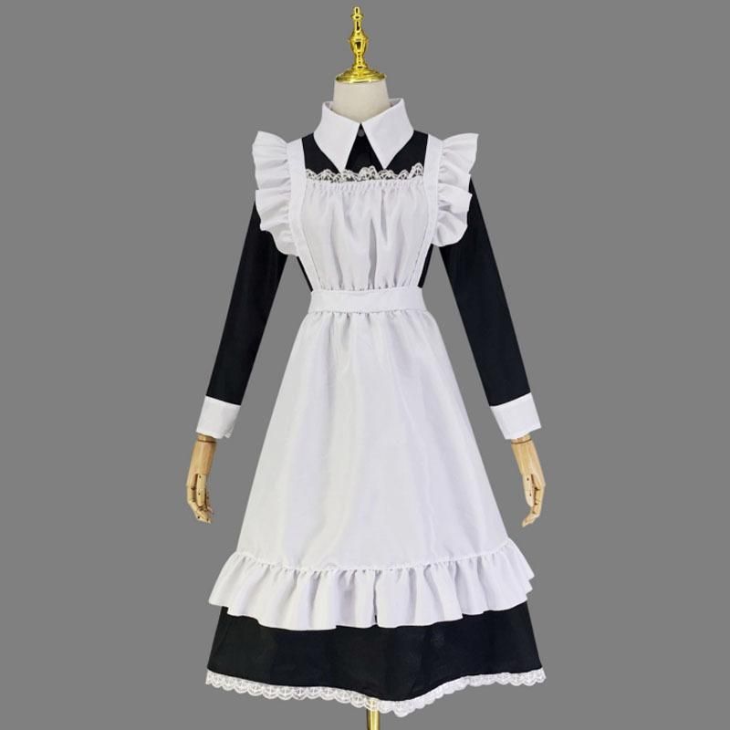 メイド服 ロング 衣装 長袖 エプロン クラシカル ロイヤルメイド