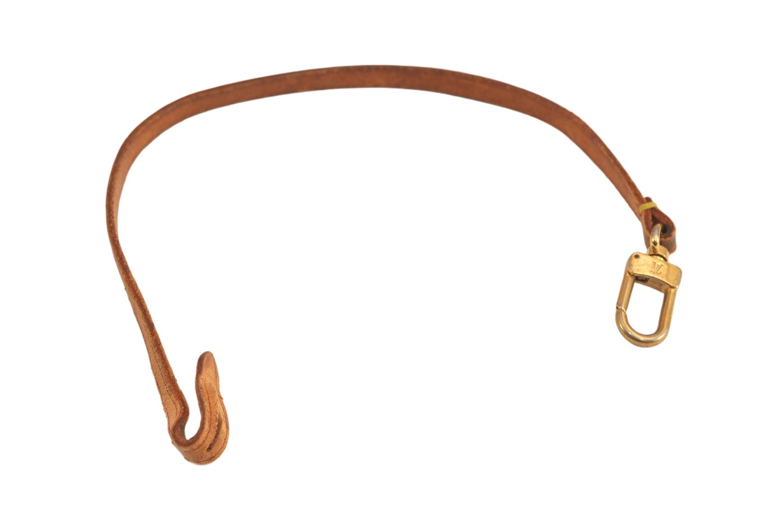LOUIS VUITTON ルイヴィトン レザー ポシェットアクセソワール用ストラップパーツ ベージュ 13.8 LV 6730M