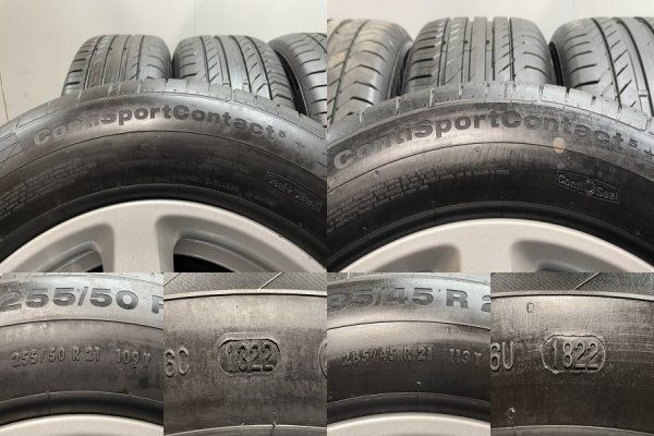 新車外し Continental 285/45R21 255/50R21 夏タイヤ【ロールスロイス カリナン 純正ホイール 21インチ 8J/9.5J5HPCD112+35】MP038MS+クレジットカード QRコード決済可能 新車外し Continental 285/45R21 255/50R21 夏タイヤ【ロールスロイス
