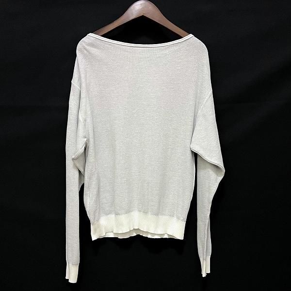 CHANEL ストライプ ハイネック 長袖カットソー　ロゴ　グレー✖️ホワイト✖️黒 CHANEL ストライプ ハイネック 長袖カットソー ロゴ グレー