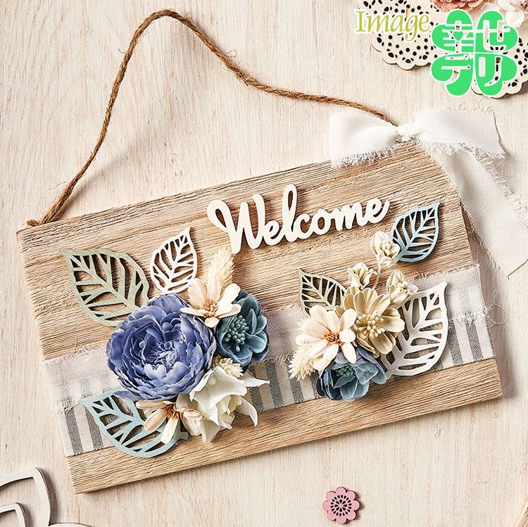 ウェルカムボード CAOLILA Welcome ウッドパーツ1個 ウェルカムボード デコレーション 木製
