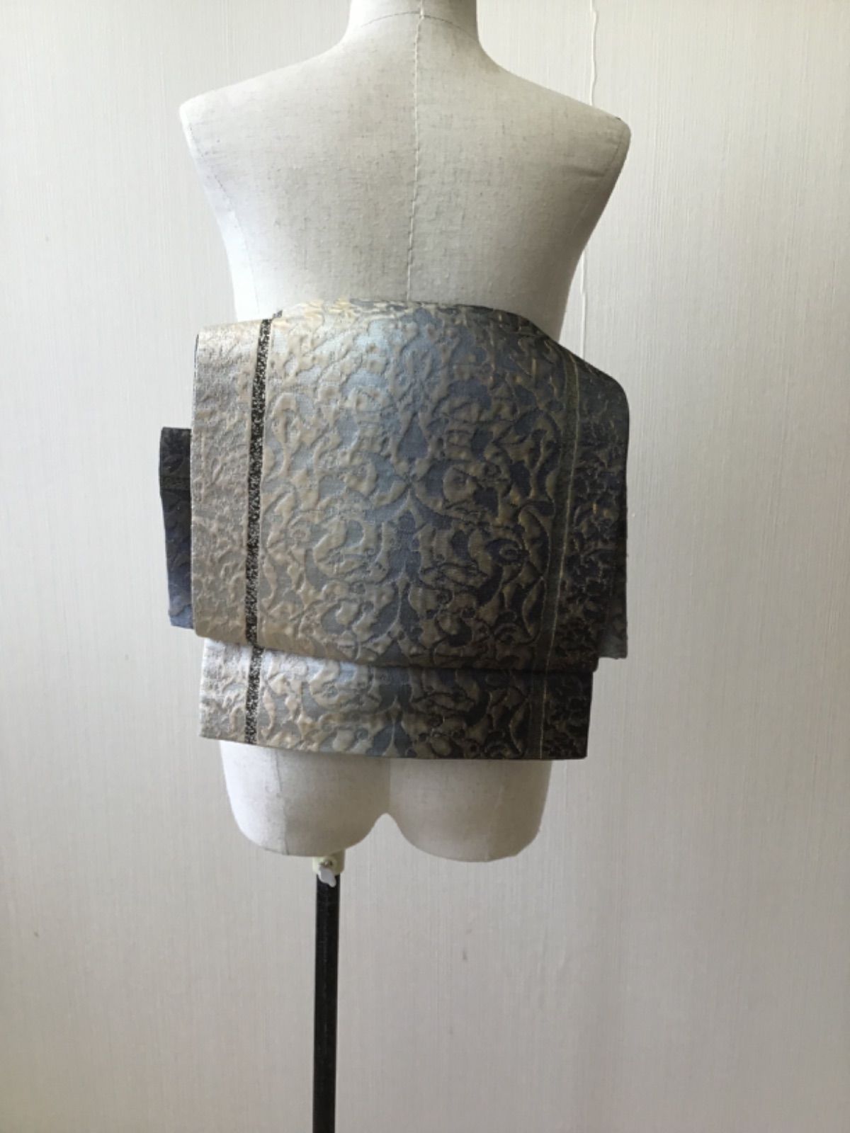 作り帯 付け帯 きものやまと 袋帯 二重太鼓 本泥染 着物 tb-255