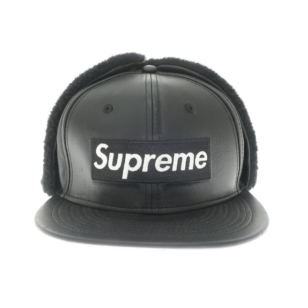 中古】シュプリーム Supreme 2022年秋冬 Leather Earflap Box Logo New