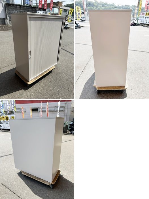 シャッター扉型書庫 右開き式横引きシャッター