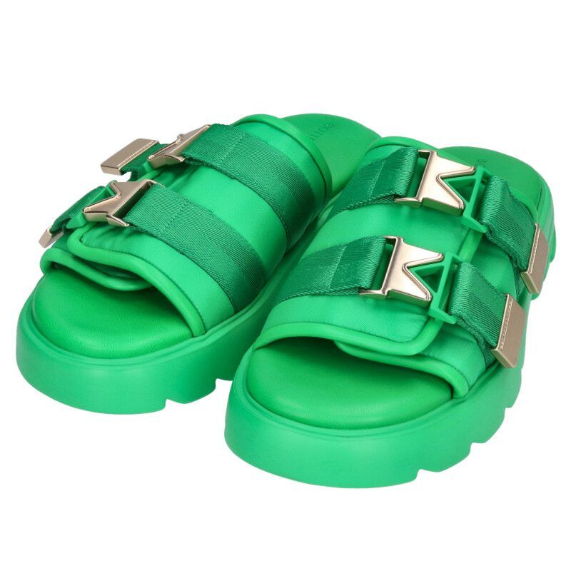 【新品】BOTTEGA VENETA フラッシュ サンダル　43 ボッテガヴェネタ FLASH ダブルバックルフラッシュサンダル