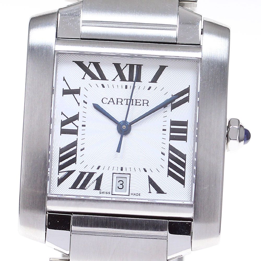 カルティエ CARTIER W51002Q3 タンクフランセーズLM デイト 自動巻き メンズ良品_832205 - メルカリ