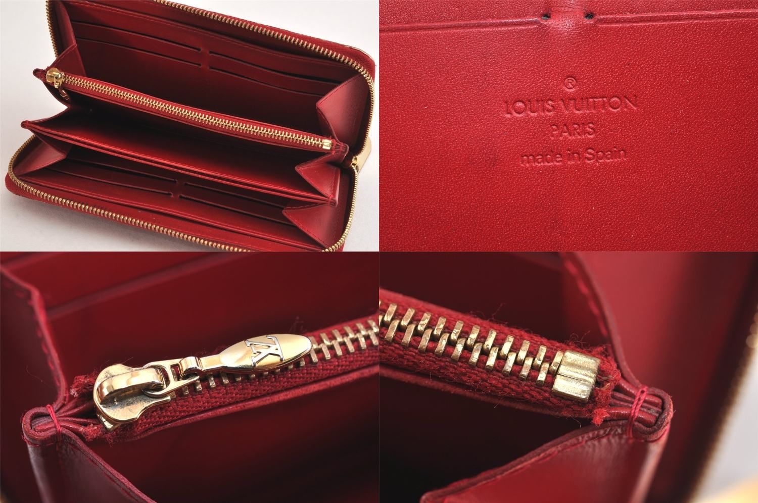 LOUIS VUITTON ルイヴィトン ヴェルニ ジッピー 長財布 レッド M91981