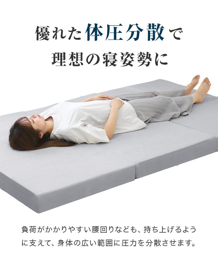 セミシングルサイズ】マットレス 高反発 190N 極厚10cm 高反発