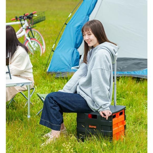 キャリーカート 折りたたみ 軽量 フタ付き イス キャリーワゴン 買い物 アウトドア