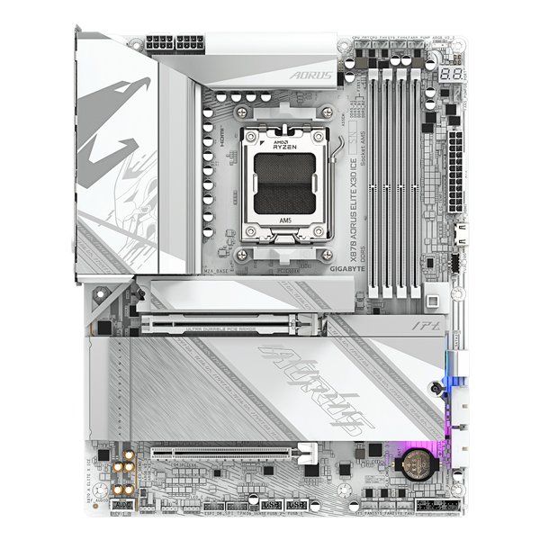 GIGABYTE ギガバイト X870 AORUS ELITE X3D ICE ATXマザーボード ホワイト X870 A ELITE X ICE 2661461