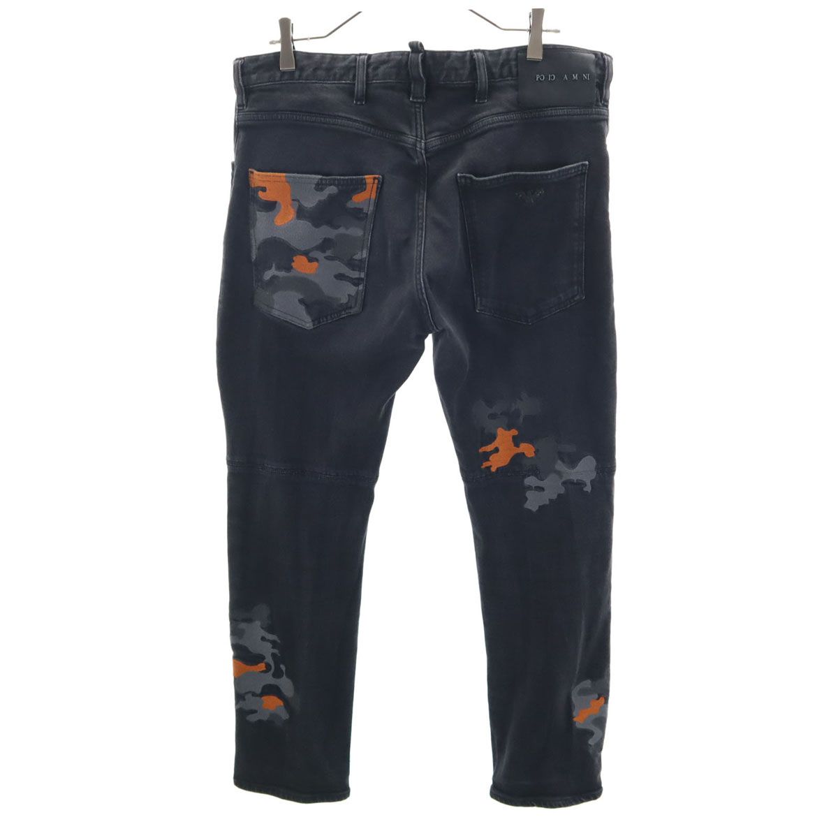 Emporio Armani エンポリオアルマーニ モーリシャス製 カモフラパッチワーク ボタンフライ デニムパンツ w30 アフリカコットン メンズ Emporio Armani エンポリオアルマーニ モーリシャス製 カモフラパッチ