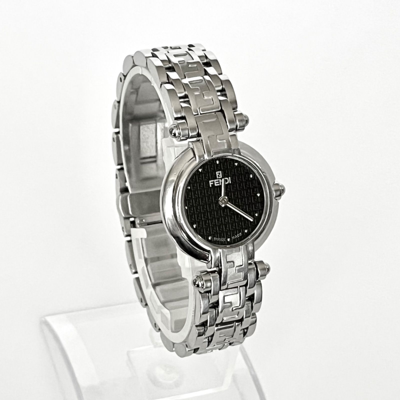フェンディ 750L レディース 腕時計 磨き済み 美品】FENDI 電池 