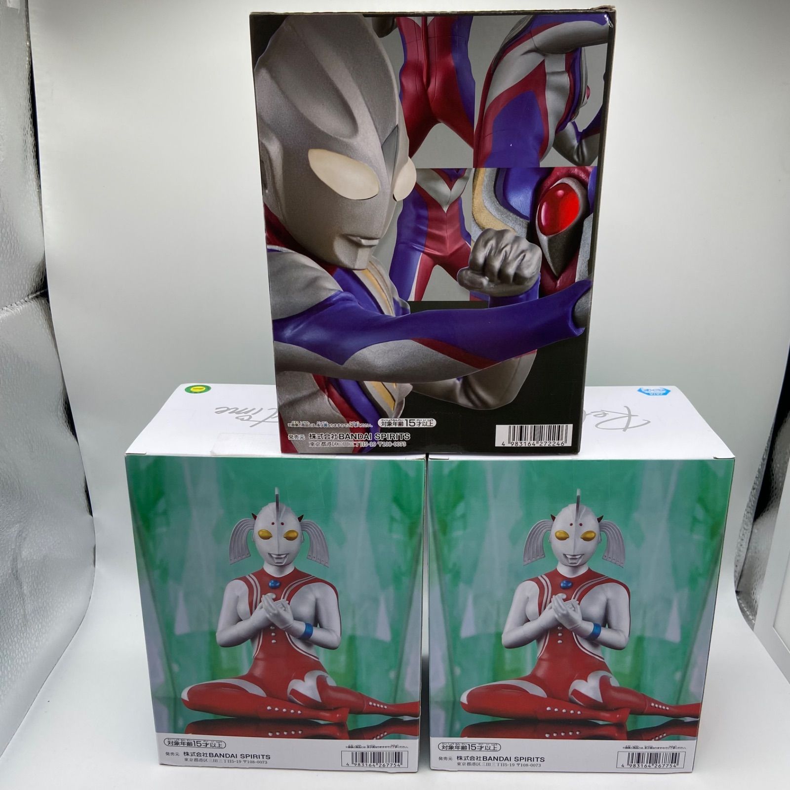 【ウルトラマンティガ 3点セット】プライズ フィギュア 未開封 ウルトラマン 3点セット 英雄勇像 ウルトラマンティガ