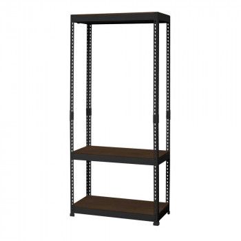 ハンガーラック3段 幅81cm MK-883HBK ブラック