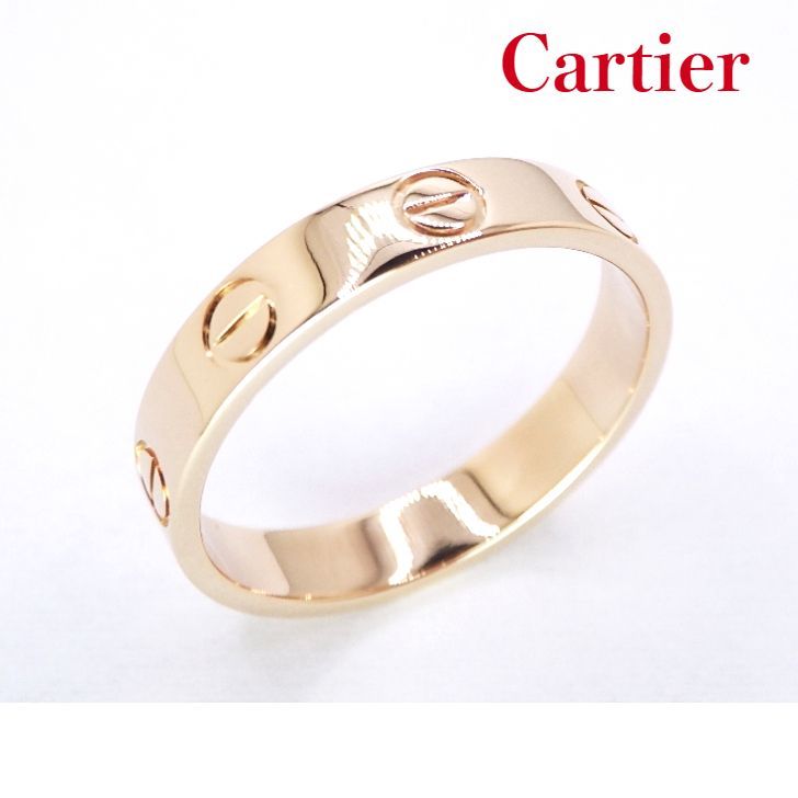 Cartier カルティエ K18 PG 750 ミニラブリング LOVE 52