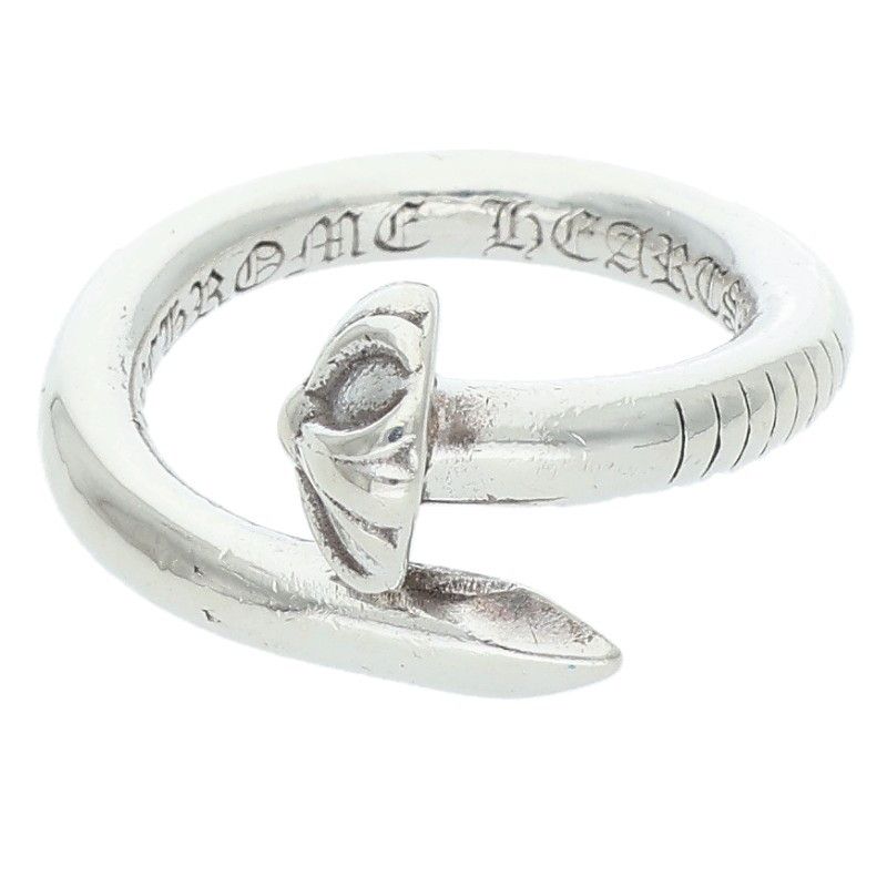 クロムハーツ NAIL CRSBALL ネイルクロスボール シルバーリング メンズ 7.5号