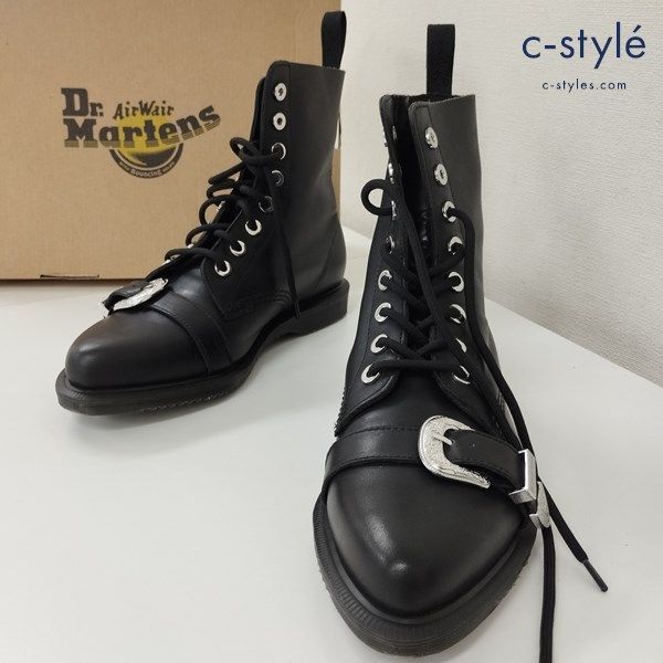 Dr. Martens ドクターマーチン ブーツ ULIMA UK6 ブラック レザー レースアップ | E611 - メルカリ